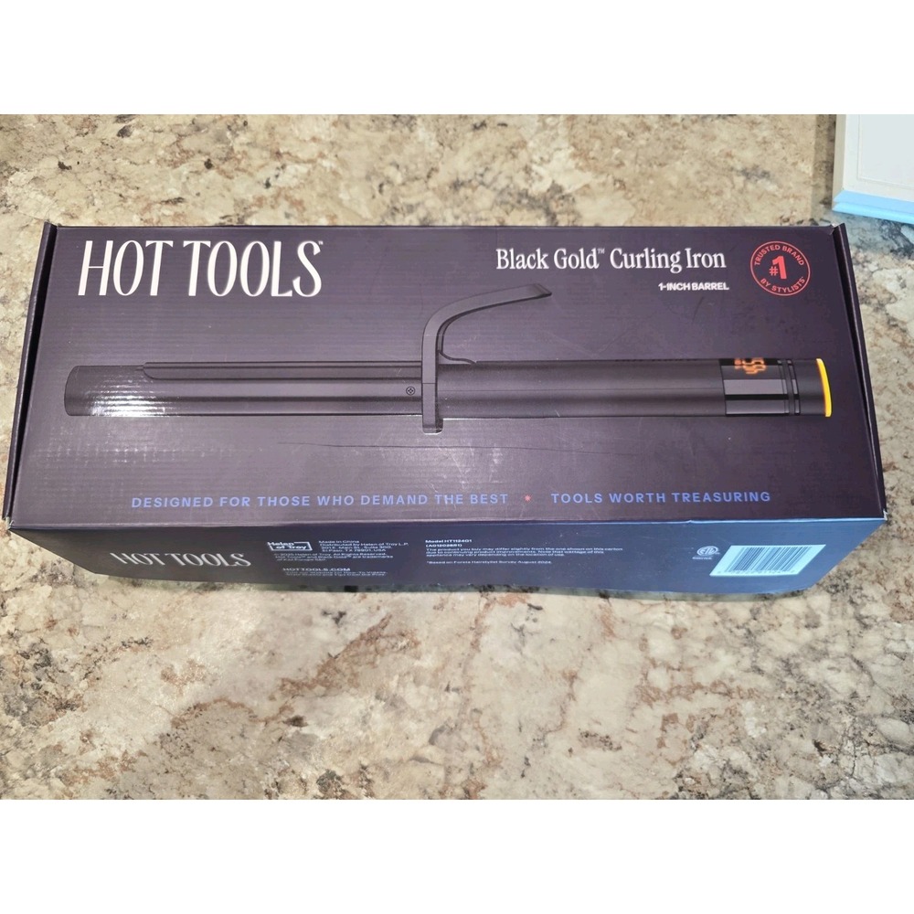 Hot Tools Black Gold Curling Iron 1 Inch Barrel HT1124G1